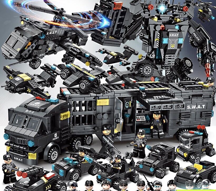 Bộ đồ chơi lắp ráp Lego Cảnh Sát đội đặc nhiệm Lego SWAT lắp ghép mô hình
