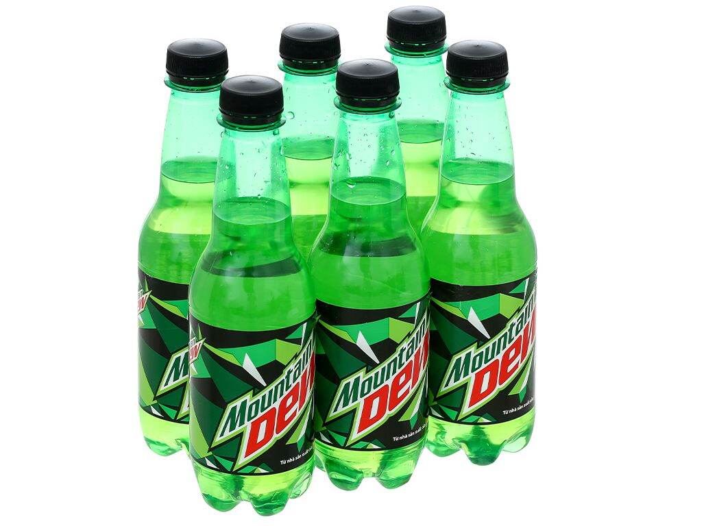 1 lốc nước giải khát có gaz Mountain Dew (390ml/chai)