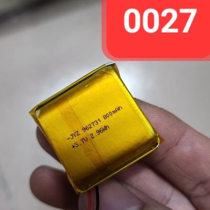 Pin lithium polymer 3.7v 962731 / 800mah có mạch bảo vệ
