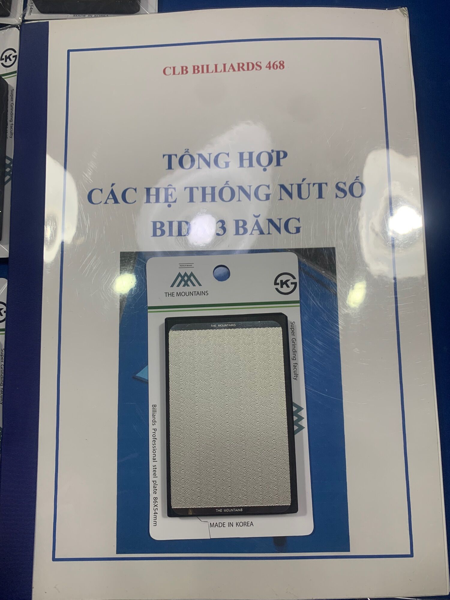 Bo cơ bida gỗ mun nhám kore