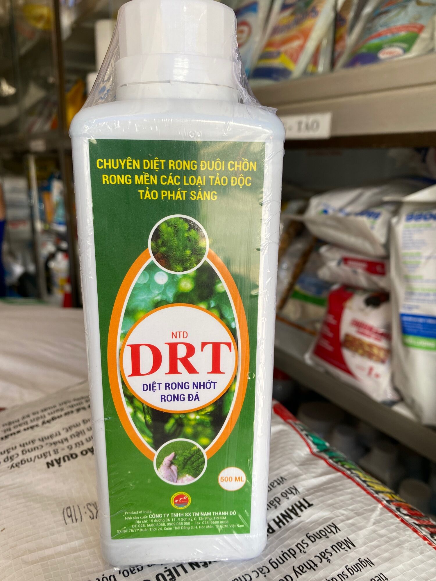 DRT chuyên diệt rong đuôi chồn rong mền các loại tảo độc tảo phát sáng ,tảo đấy ,tảo sợi ..&các loại tảo khác