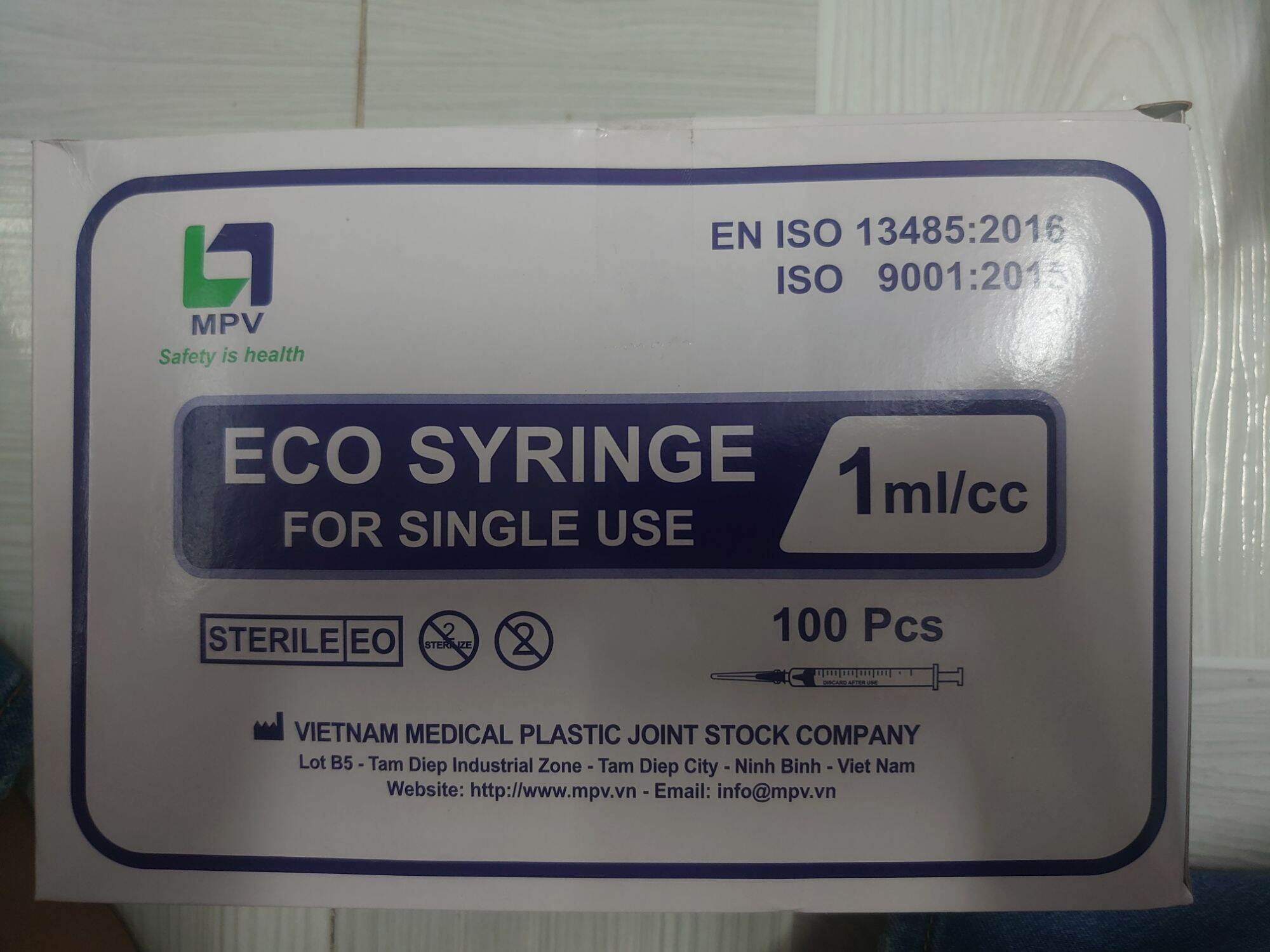 Bơm tiêm ECO 1ML( 1cc) MPV