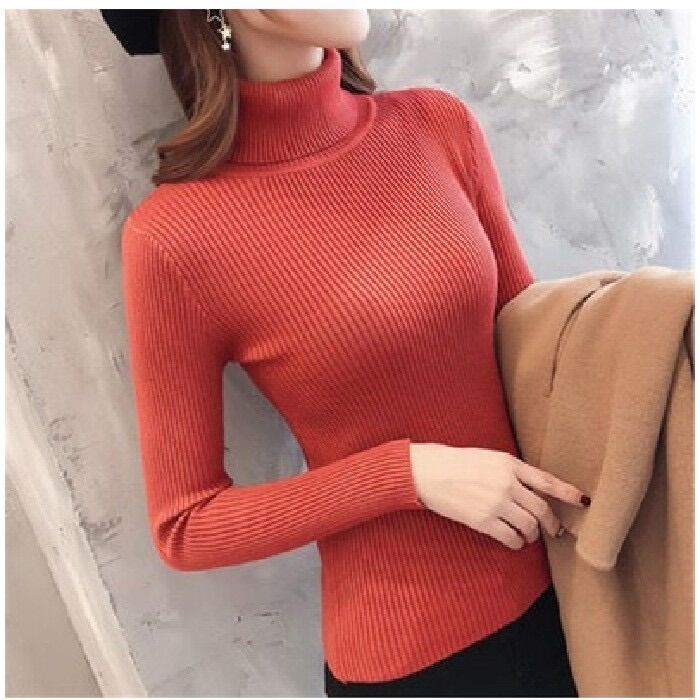 Áo len cổ lọ hàng Quảng Châu - Loại 1