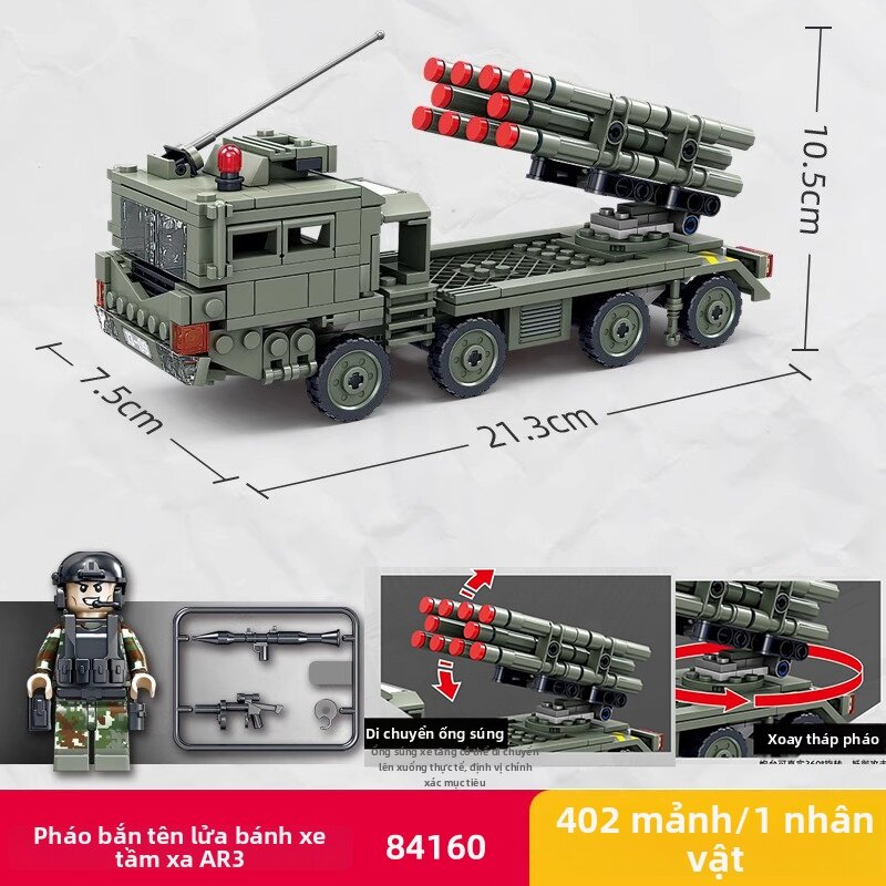 Kazi | Đồ Chơi Lắp Ráp Xe Bọc thép Quân Sự