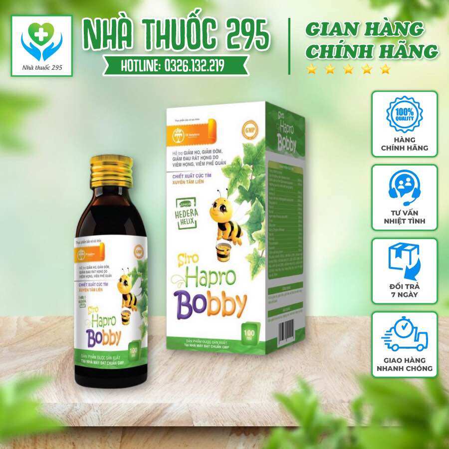 Siro ho cho bé - giảm ho, ho khó, ho khan, ho có đờm, tiêu đờm, giảm đau rát họng chính hãng