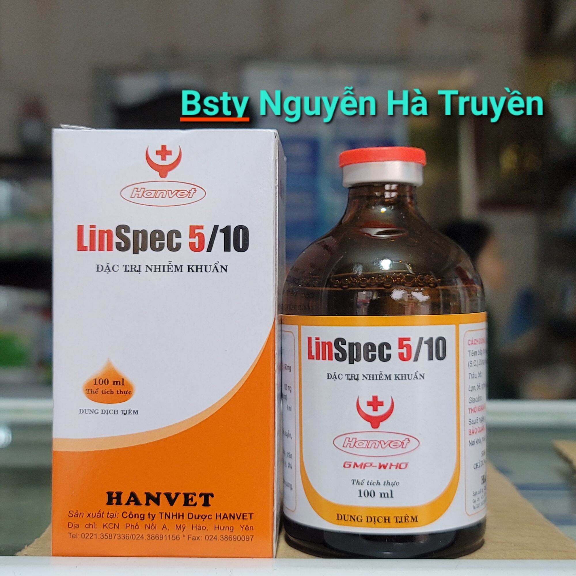 Chai LINSPEC 5/10 Nhiễm Khuẩn Hô Hấp, Tiêu Hóa Dùng Cho Thú Cưng