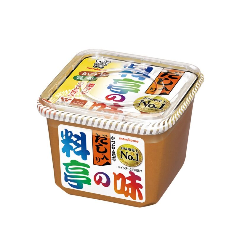 [Ichiban Market] Soybean Soup with Fish Powder Marukome Miso Marukome Ryoutei No Aji Dashi Iri Miso 750g