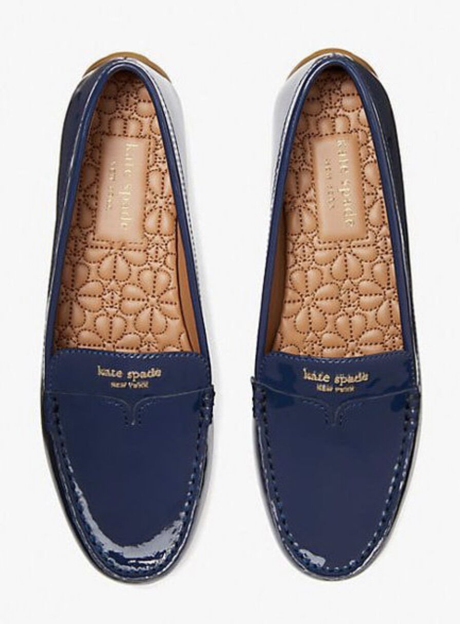 Giày loafer hiệu Kate spade chuẩn xuất, da thật toàn bộ