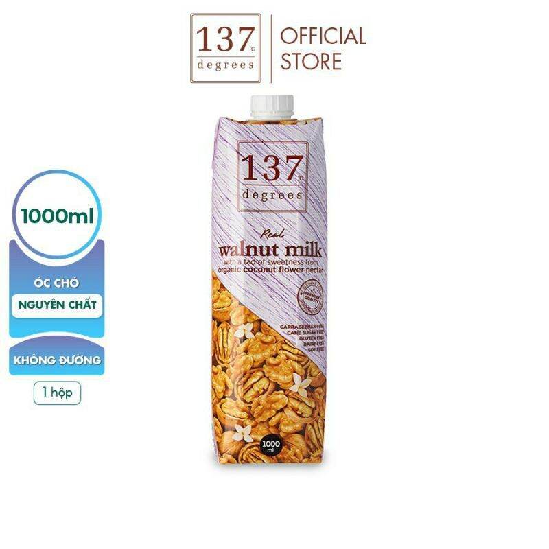 [HCM]Sữa hạt Óc chó Nguyên Chất 137 DEGREES 1000ml