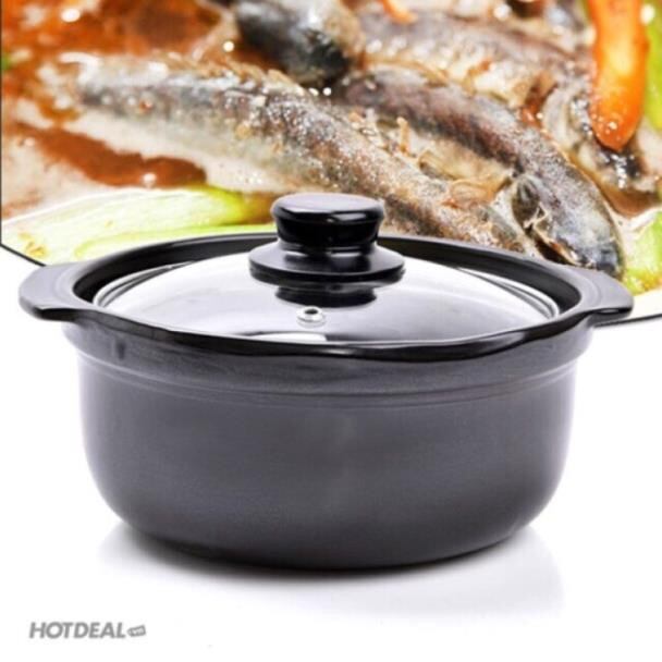 NỒI ĐẤT NẮP KÍNH 0.5L 1L 1.5L 2L 2.5 L
