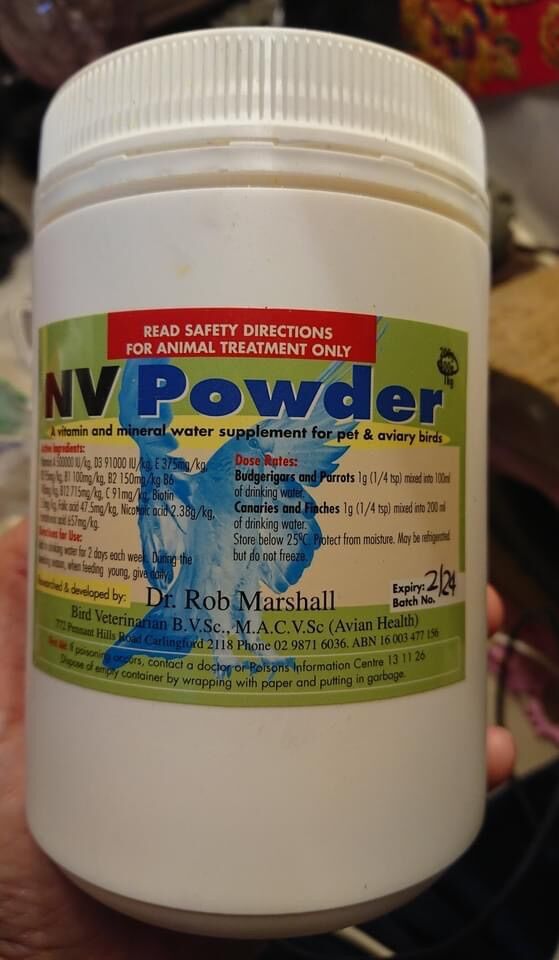 Bột NV powder dành cho chim vẹt hũ chiết lẻ 10g