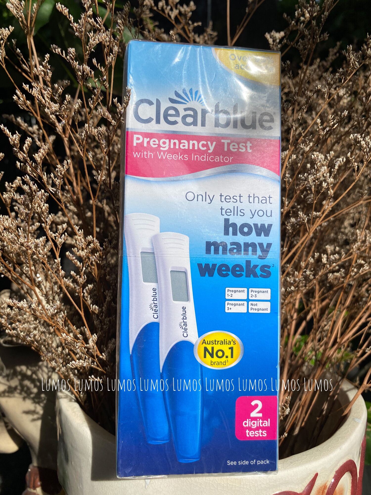 Hộp 2 que thử thai clearblue giúp xác định số tuần thai pregnancy test - ảnh sản phẩm 2