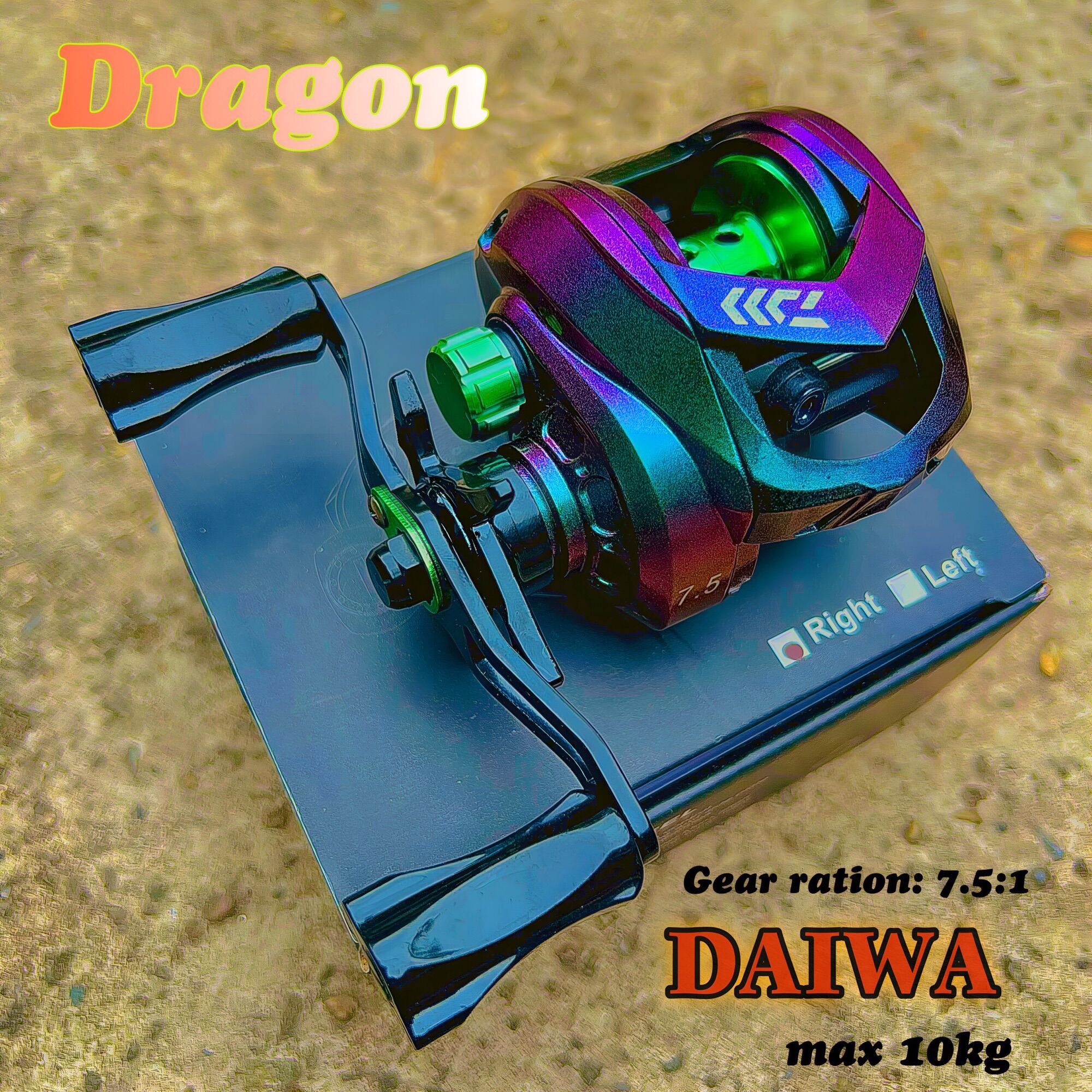 Máy ngang câu lure Daiwa titan có tiếng Drag Click siêu phê