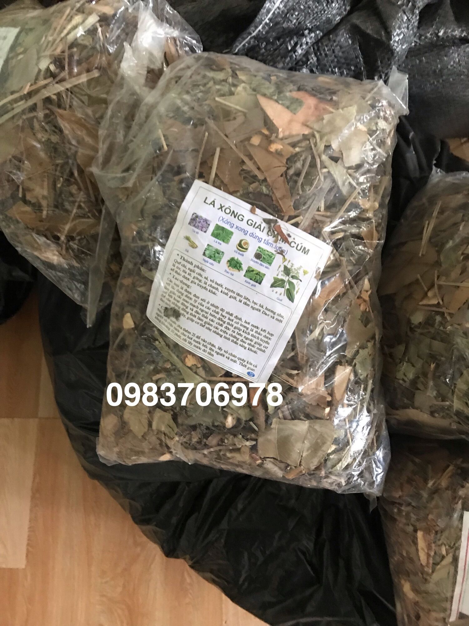 Lá xông giải cảm thảo dược tự nhiên -lá tắm phục hồi cơ thể 1ky
