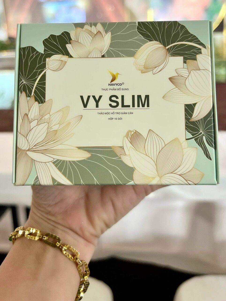 [HCM]Trà thảo mộc giảm cân Vy &Tea mẫu mới dạng viên