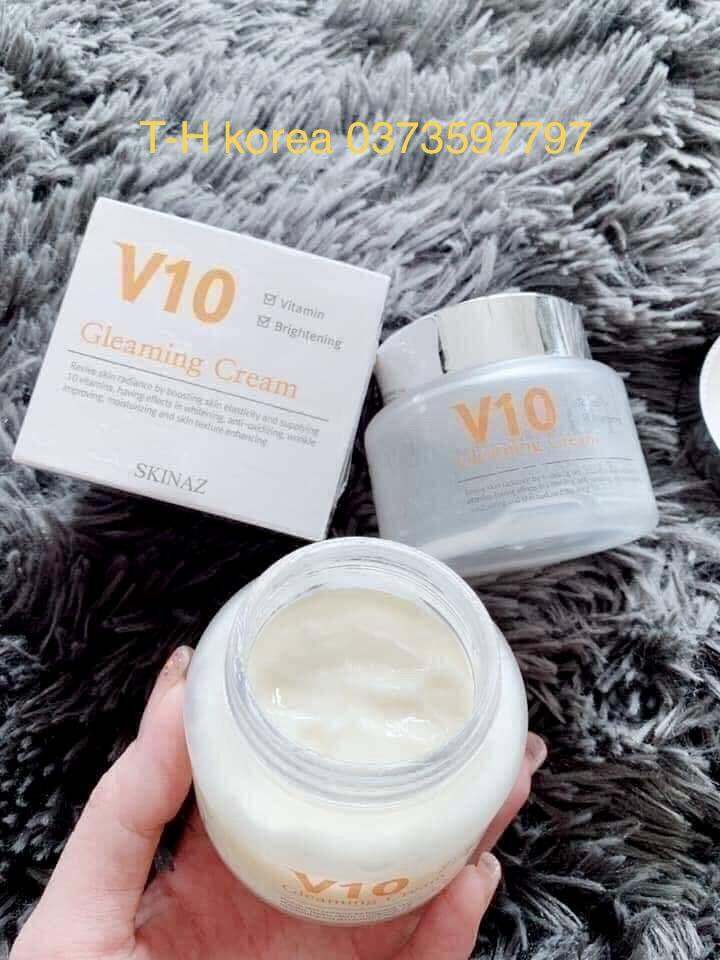 Kem dưỡng trắng da chống lão hoá V10 Skinaz