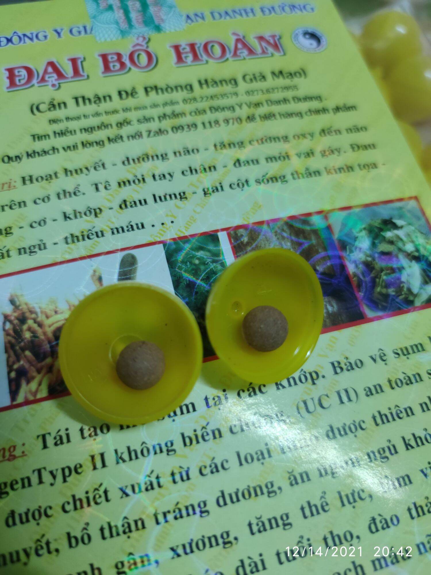 đại bổ vạn danh đường 70 viên sáp