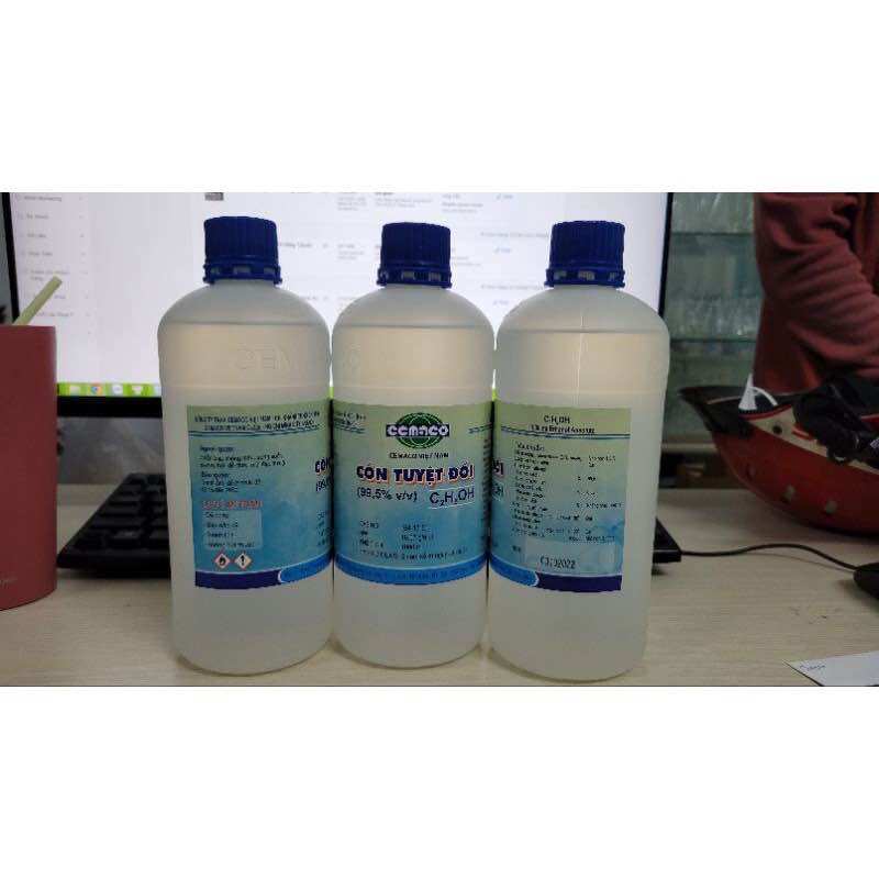 Cồn y tế tuyệt đối 99,5% - Cồn Ethanol nguyên chất 1000ml