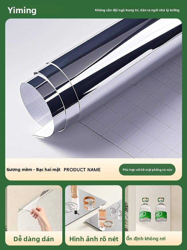 YIMING | Dán Tường Gương Cao Cấp Chất Lượng Cao Toàn Thân