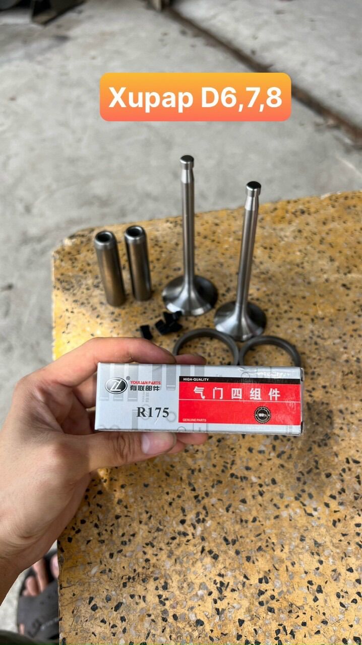 Xupap máy D6,D7,D8,D9,D15,D22,D24