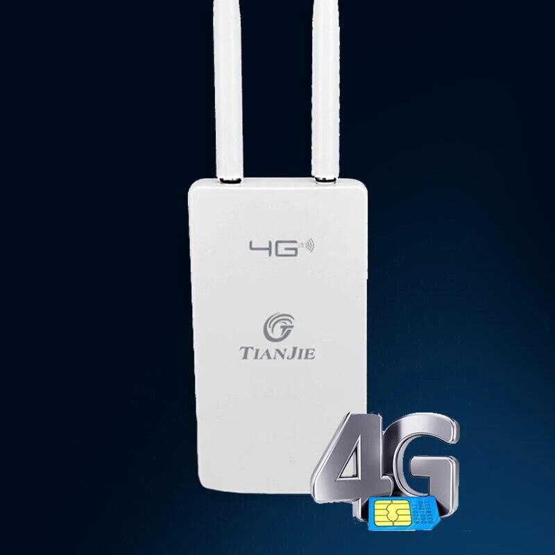Tianjie sim 4g router cpe905 chống nước không dây modem wifi ngoài trời hotspot với ăng ten ngoài bộ chuyển đổi cpe cho camera ip