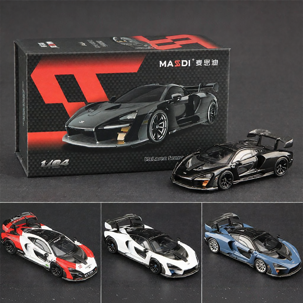 MASSI Mô Hình Xe Senna Samurai Đen Tỷ Lệ 1/64 – Chính Hãng Cao Cấp