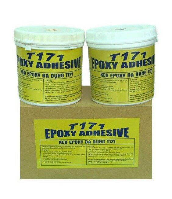 KEO EPOXY ĐA NĂNG T171-0.5KG - cấy sắt, cấy bulong, ốc vít- Xử lý vết nứt bề mặt bê tông- Dán lắp ghép các loại đá