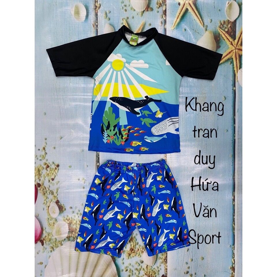 Bộ bơi bé trai hoạt hình 15-45kg
