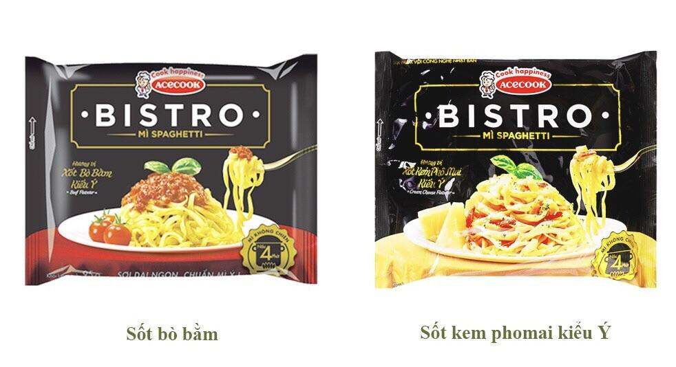 Mì Spaghetti Bistro Vị Xốt Bò Bằm | Xốt Kem Phô Mai Gói 95G