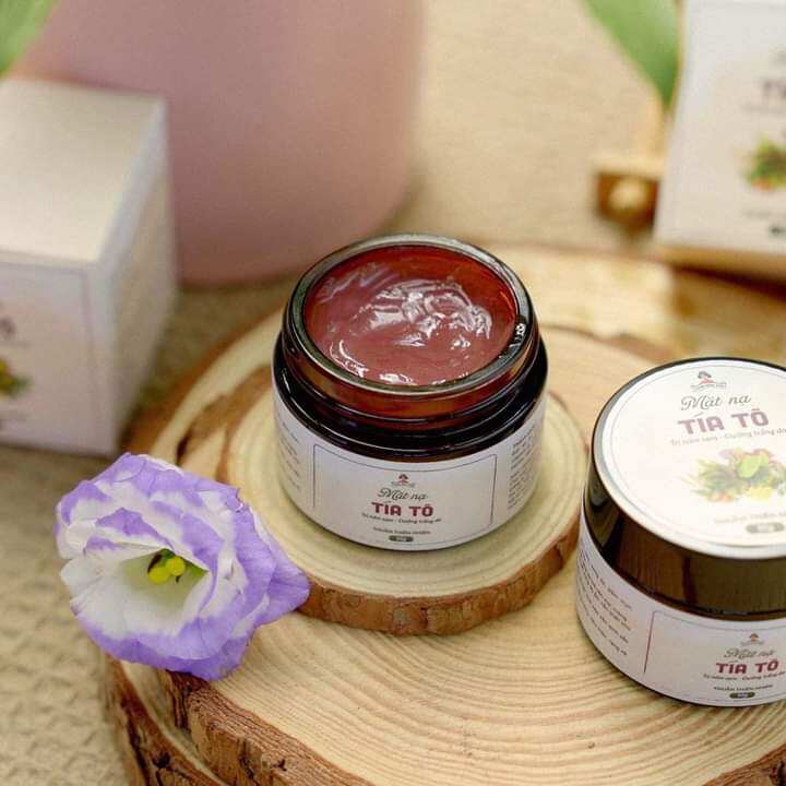 Mặt nạ tía tô giảm thâm nám ,tàn nhang, ngừa mụn, da sáng mịn hộp 50gr