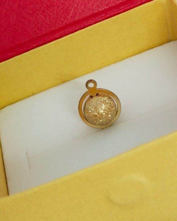 Charm nối hạt bi mạ vàng 10li xâu vòng