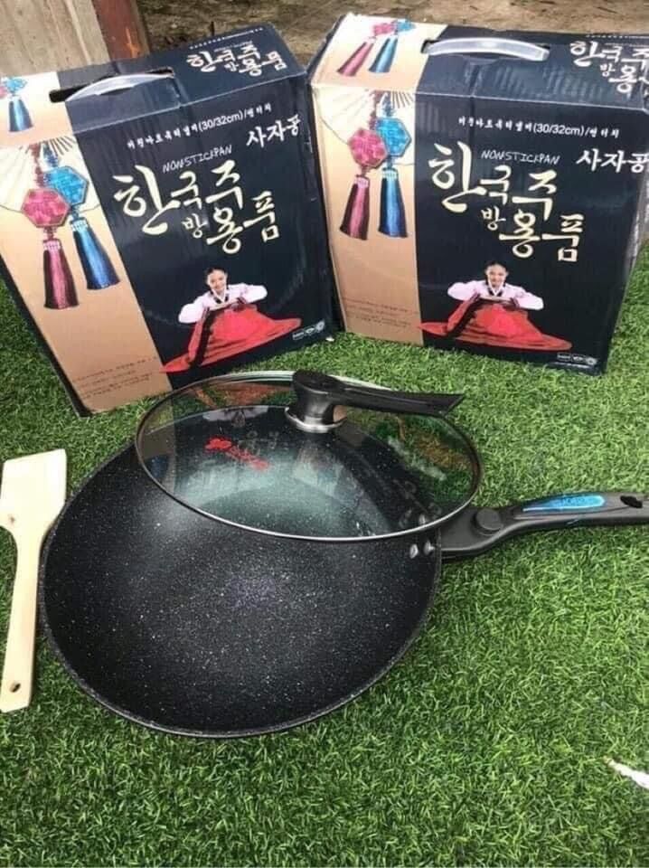 Chảo chống dính 32cm kèm vung sâu lòng