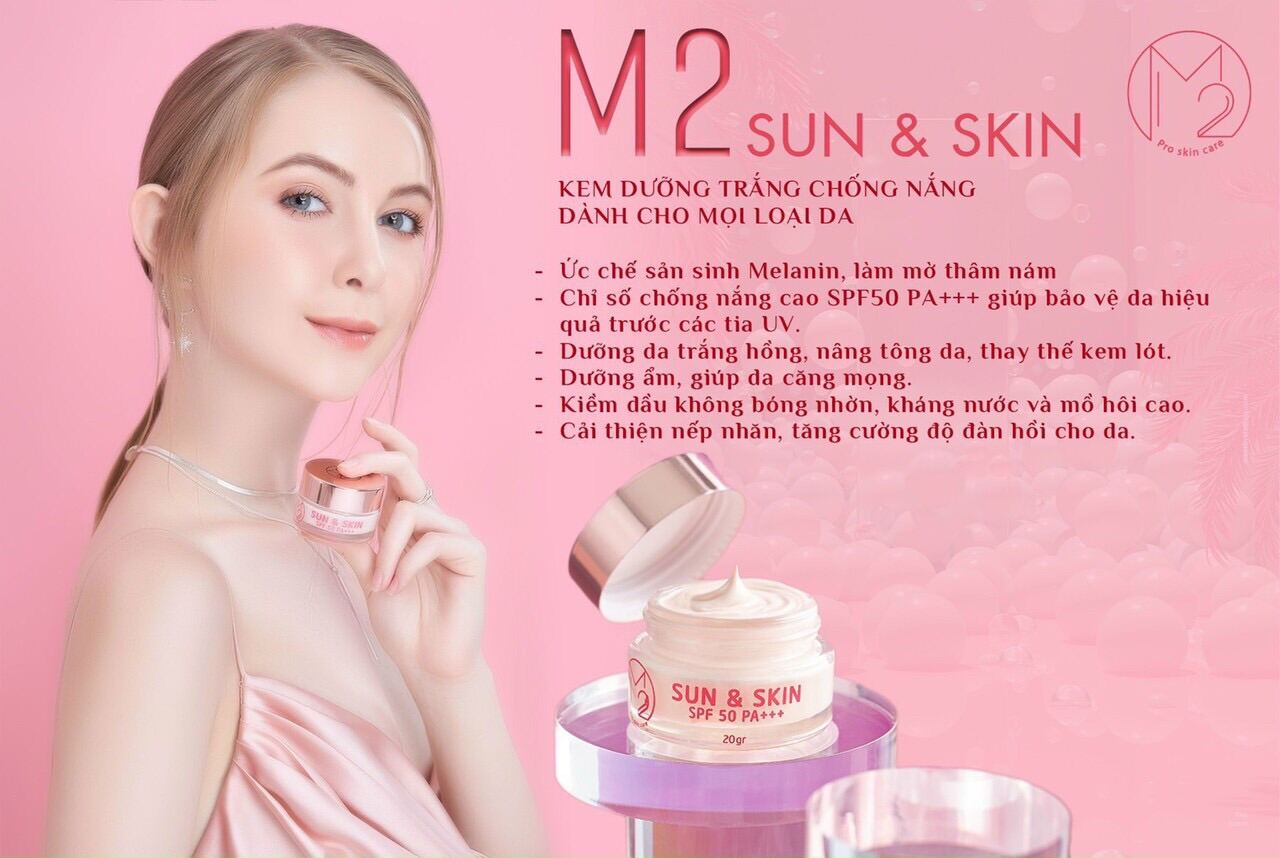 Kem Chống Nắng M2 Pro Skin Care Spf 50 - Hủ Lớn 20Gr