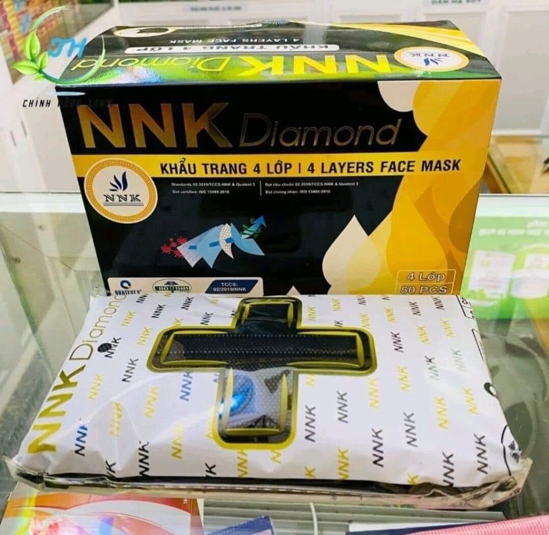 1 Hộp / 50 Cái Khẩu Trang Y Tế Cao Cấp NNK DIAMOND Kháng Khuẩn Lọc Bụi