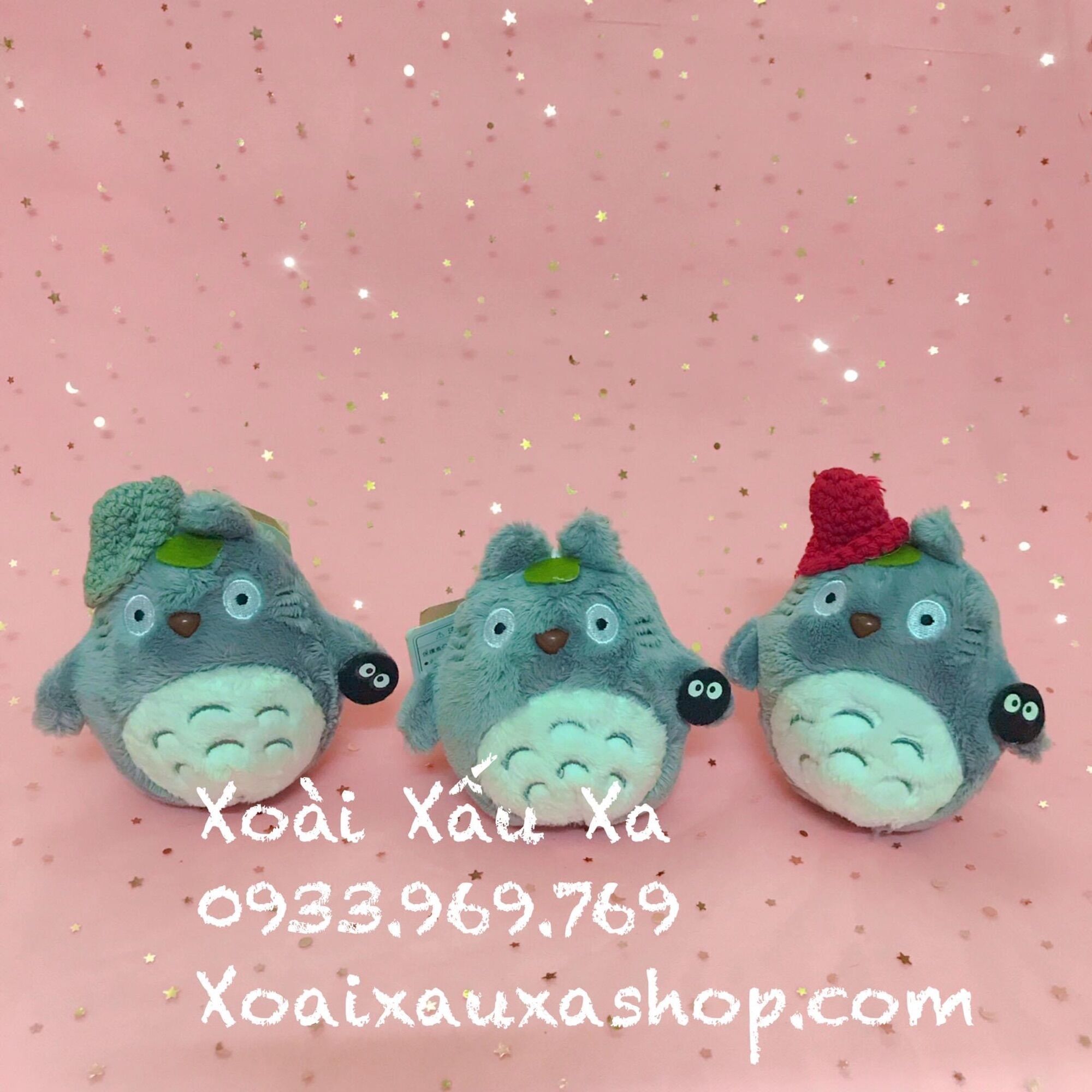 móc khoá gấu bông totoro hoạt hình ( 1 cái)
