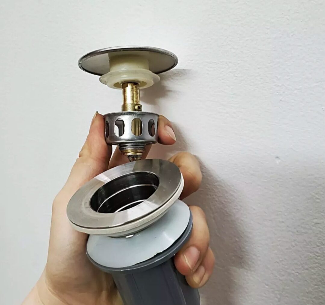 Bộ xả lavabo ruột gà co giãn