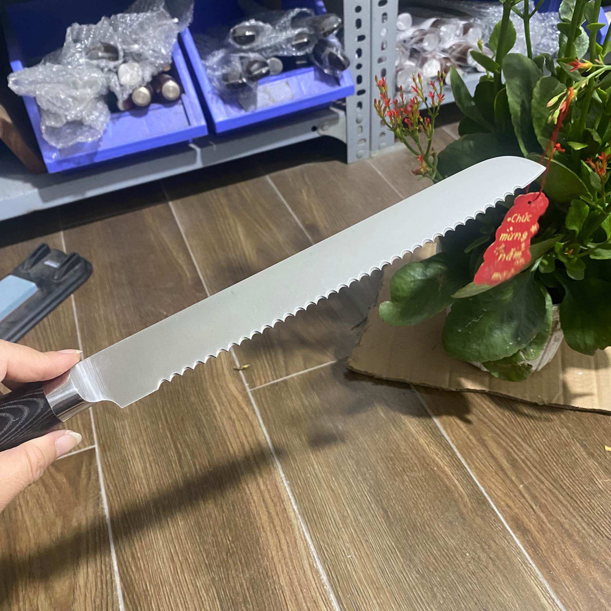 Dao răng cưa cắt bánh, cắt thịt đông đức 32cm