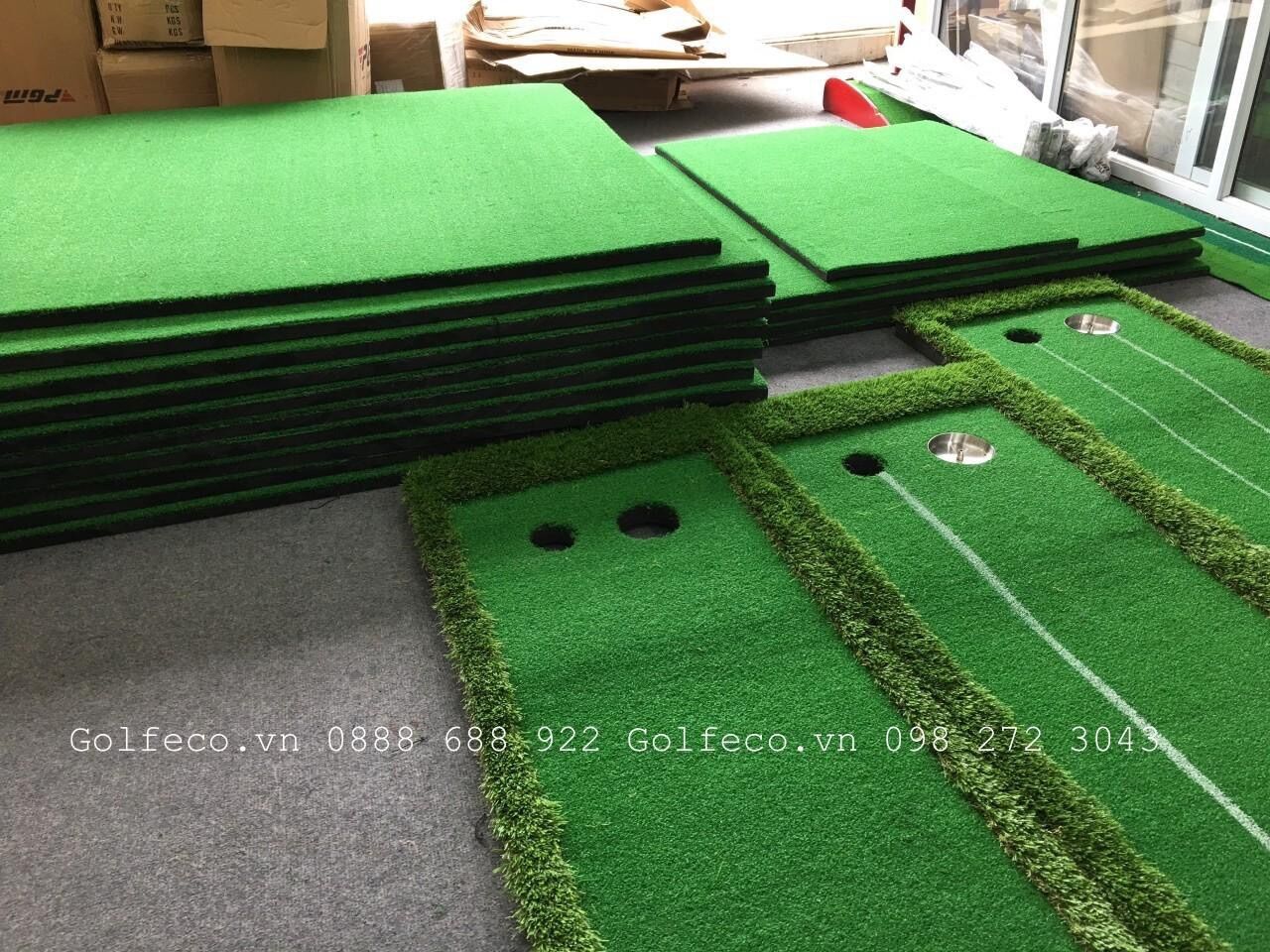 THẢM TẬP GOLF SWING KÍCH THƯỚC 1,2x1,2m (KÈM 3 BÓNG)