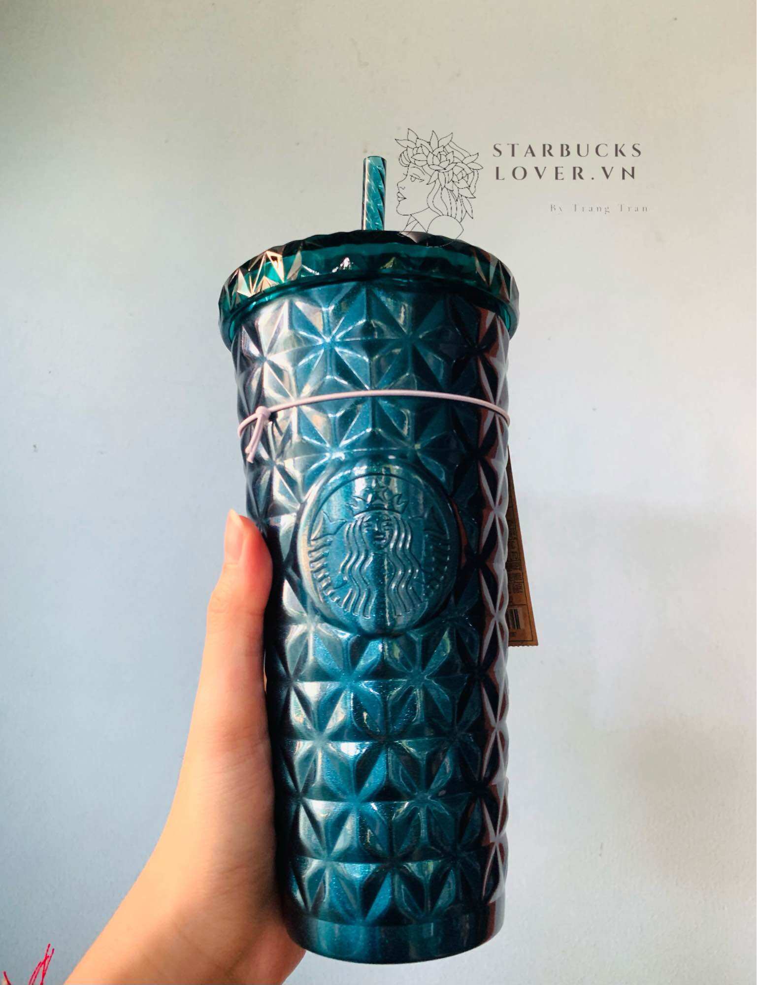 |chính hãng| ly starbucks giữ nhiệt dion green christmas 591ml