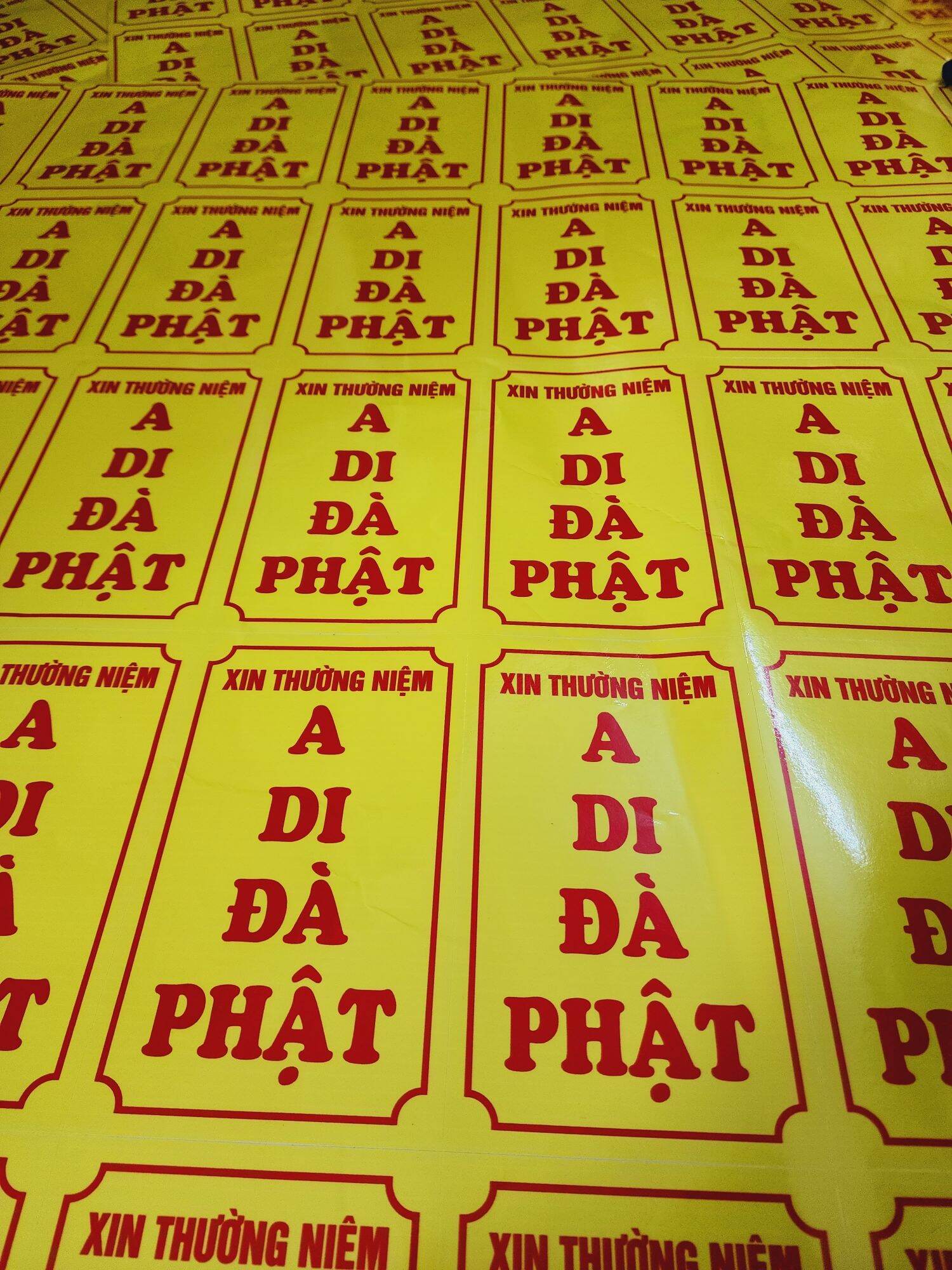 10 DECAL A DI ĐÀ PHẬT ( Đứng )