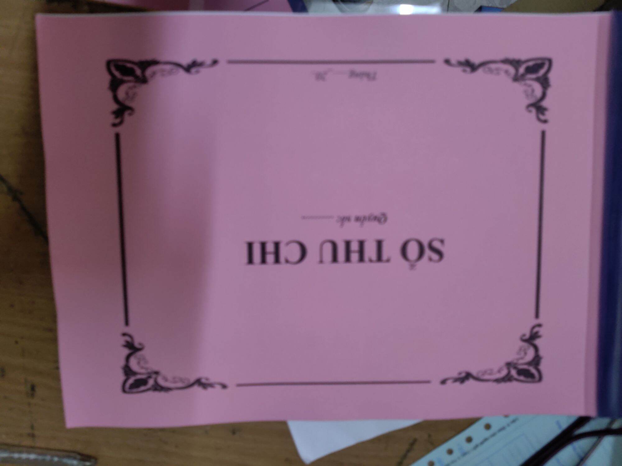Sổ thu chi theo dõi chi tiêu A4 mẫu ngang 50 tờ