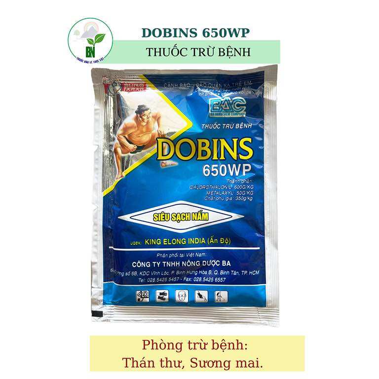 Th.uốc trừ bệnh dobins 650wp - phòng trừ thán thư, sương mai