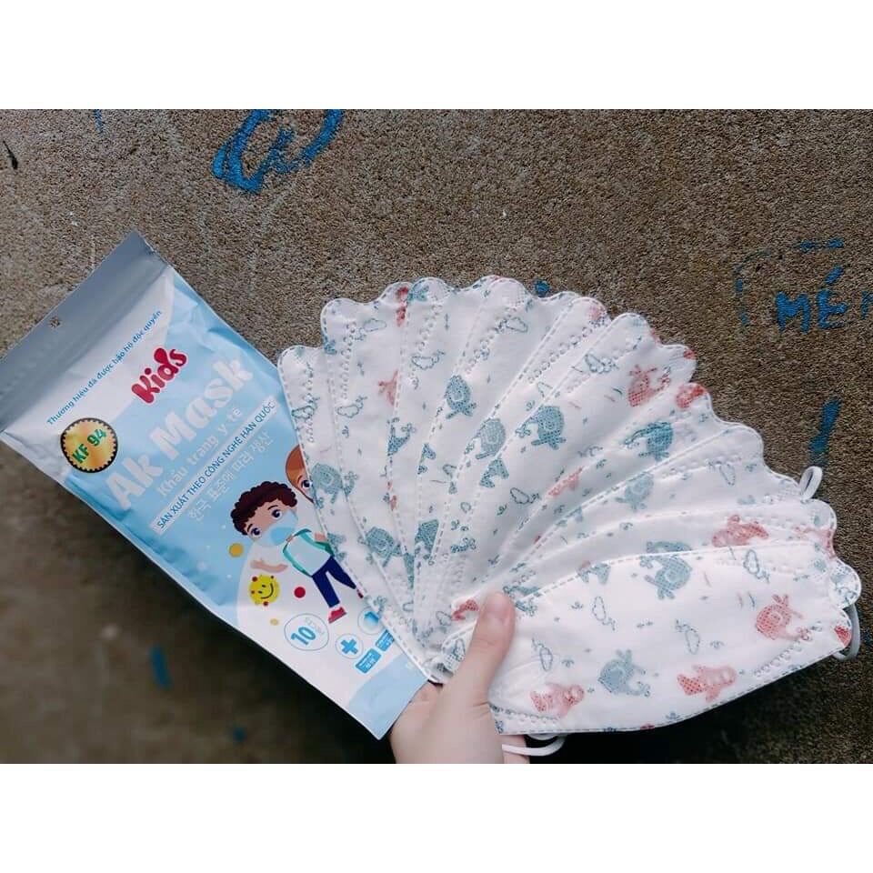 Khẩu trang y tế trẻ em 4d kf94 ak mask 150cái