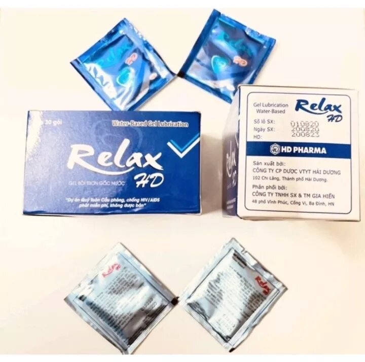 Giá Rẻ Hộp 30 gói Gel bôi trơn Relax