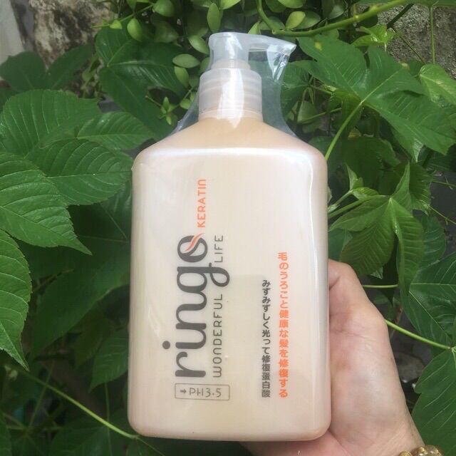 Siêu phẩm Phục hồi tóc hư tổn RINGO Keratin 550ml ( chính hãng )
