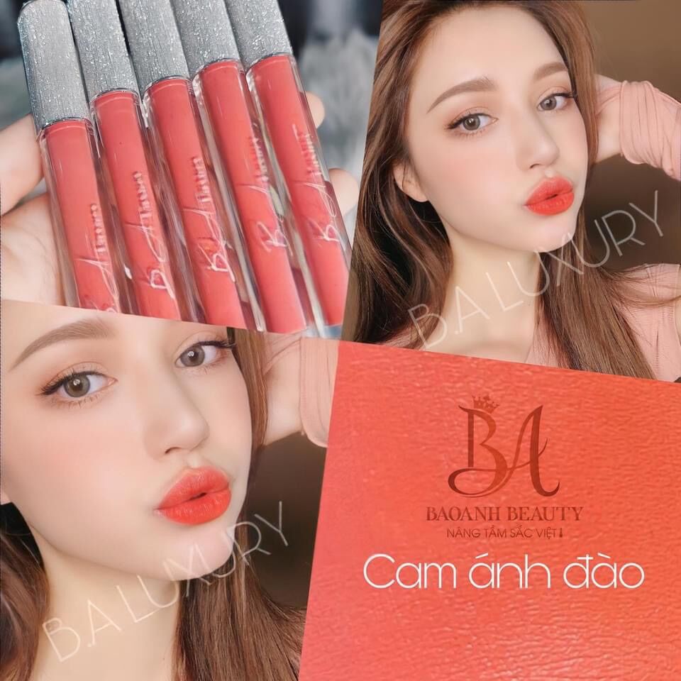 [ Cam Ánh Đào A09 - BA Luxury ] Son hữu cơ không chì bền màu lâu trôi