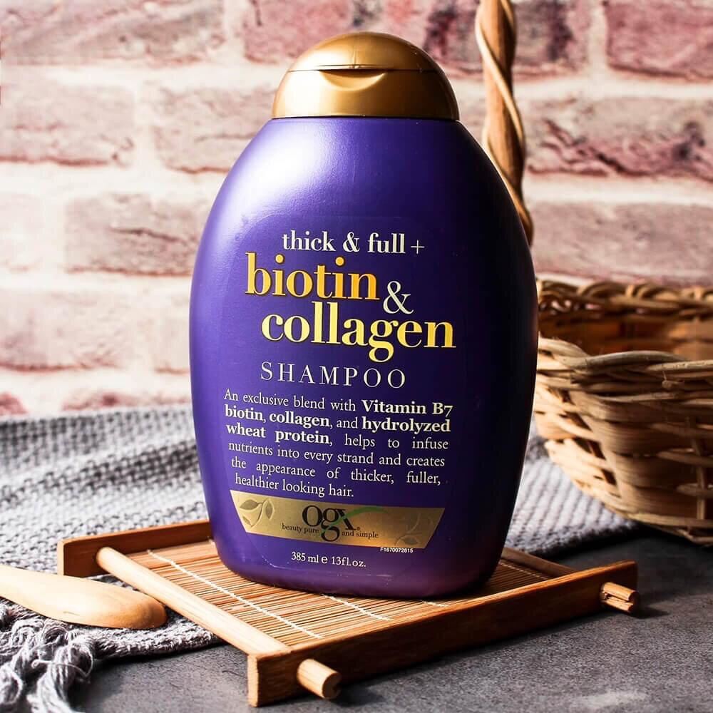 Bộ Dầu Xả Và Dầu Gội Ogx Biotin & Collagen