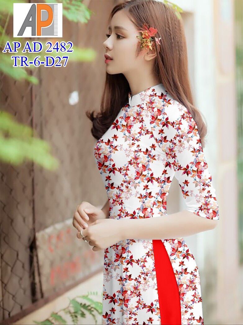 Vải áo dài hoa nhí