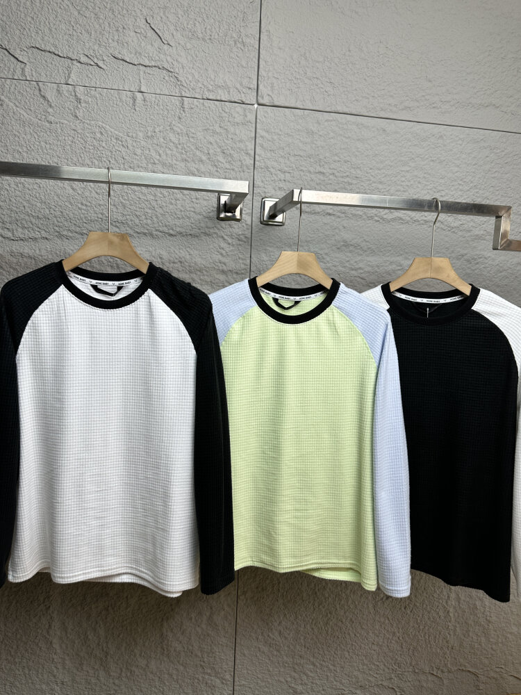Mùa Thu Mùa Đông Nam Nữ Mới Thoải Mái Áo Thun Dài Tay P Dép Nỉ Màu Khối Vai Chèn Thiết Kế Thoáng Khí Polyester Sợi