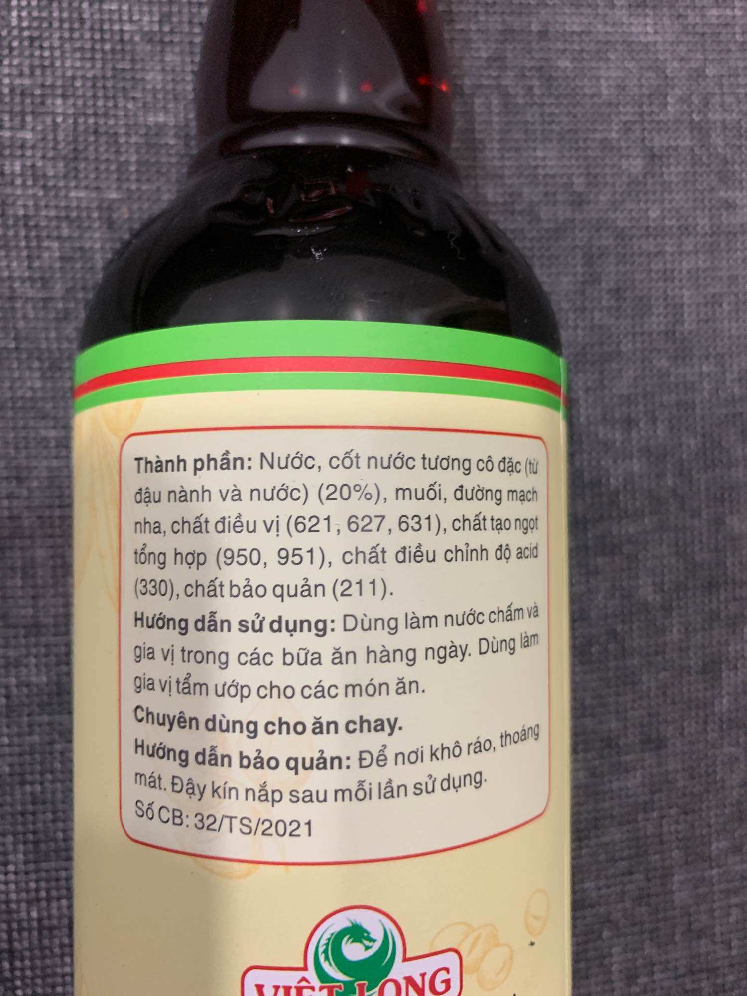 Nước Mắm Việt Chay Lá Bồ Đề 500 ml